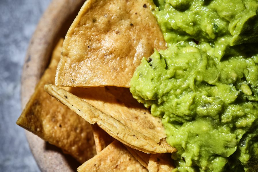 Tortilla chips and guacemole - perfect if you are looking for places to eat in kings cross